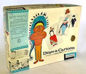 Vintage 60er Jahre Lakeside Game Draw-a-Cartoon Künstlerspiel - Bild 1 von 6