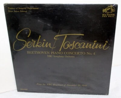 Serkin / Toscanini ~ Beethoven Piano Concerto No. 4 ~ 1965 RCA LM-2797 Sealed LP - Image 1 of 4