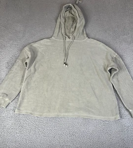 Carbon 2 Cobalt Hoodie  Large Gray Greenish Sweatshirt Pullover Ribbed Sweater - Picture 1 of 15