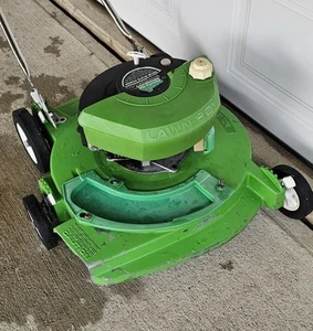 💥Vintage Rare Lawn-boy 7025 2-cycle 21" Push Mower Starts & Runs - Picture 1 of 12