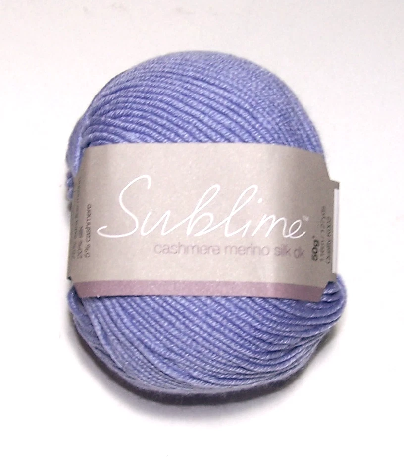 LOT of 10 Sublime CASHMERE MERINO SILK DK Knitting Yarn #0131 PEARIWINKLE - Image 1 of 1