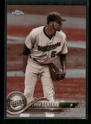 Ervin Santana 2018 Topps Chrome Sepia Refractor #153 Minnesota Twins - Image 1 of 2