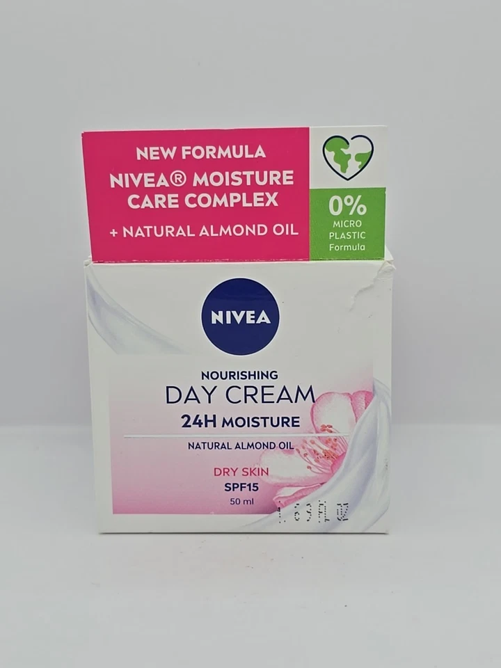 Nivea Crema de Día Nutritiva, Aceite de Almendras Piel Seca FPS 15, 50ml Foto 1 de 1
