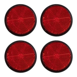 4 Pcs Plastic Bike Reflector Motorcycle Reflectors Bicycle Front Round - Picture 1 of 12