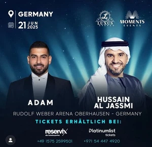 Konzertkarte Husseinaljasmi Und Adam - Bild 1 von 1