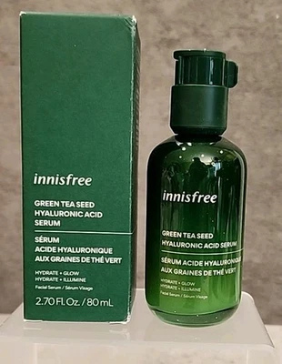 Suero hialurónico de semillas de té verde Innisfree 80 ml/2,70 oz EXP 01/2026 precio de venta sugerido por el fabricante $30 Foto 1 de 4