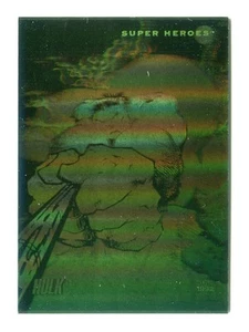 HULK Green Holo Foil 1992 Marvel Comics Impel #H-1 EX - Imagen 1 de 3