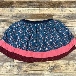 Matilda Jane 435 Girls Skirt Adira Floral Layered Back Zip Elastic Waist Size 12 - Picture 1 of 7
