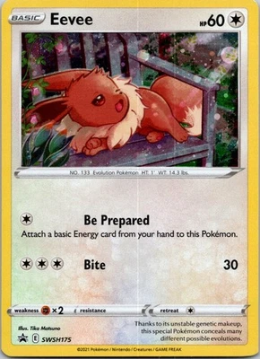 Black Star Promo Eevee SWSH175 Promo SWSH: Sword & Shield Promo Cards - Image 1 of 2