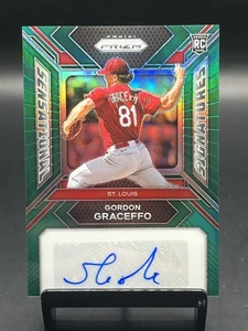 2024 Panini Prizm Gordon Graceffo Sensational Sigs Green Prizm Auto RC - Picture 1 of 2