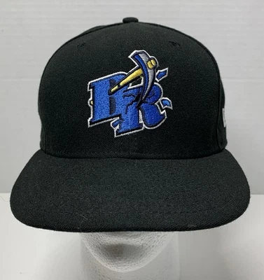 Vtg Wilmington Blue Rocks Hat New Era 59FIFTY 7 1/8 Fitted MiLB USA Baseball Cap - Image 1 of 4