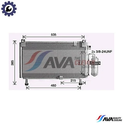 CONDENSER AIR CONDITIONING IS5032D FOR ISUZU D-MAX/Platform/Chassis RODEO 2.5L - Image 1 of 4