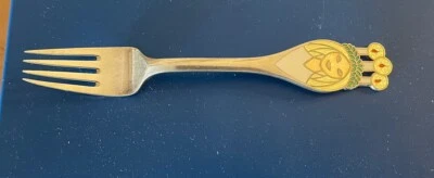 A. Michelsen Christmas Fork 1959 Gilded Sterling Silver with Enamel - Image 1 of 4