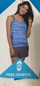 NWT-Women’s Free Country Blouson Tankini Top-Size Medium Tankini Only No Bottoms - Picture 1 of 12