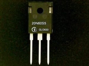 SPW20N60S5 Infineon MOSFET 600V 20A 208W 0.19Ω Rds(on) 20N60S5 (TO-247) GENUINE - Foto 1 di 1