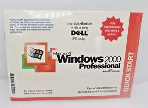 NEW Sealed Dell Microsoft Windows 2000 Professional Reinstallation CD W2K+SP2 - Picture 1 of 5