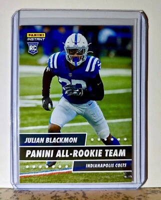Julian Blackmon Rookie 2020 Panini All-Rookie Team NFL #23 Card 1 of 648 Colts - Image 1 of 4