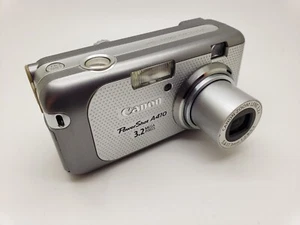 Vgc Working Silver Canon PowerShot A410 3.2MP Digital Camera 3POSTUK - Picture 1 of 11