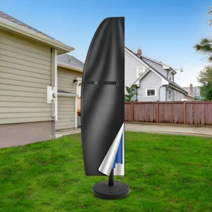 Cubierta para sombrilla de patio impermeable para exterior (negro 205 cm) - Imagen 1 de 9