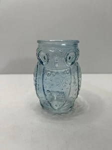 Glass Owl Shaped Blue Shot Glass Toothpick Holder 2.8 oz. - Picture 1 of 6