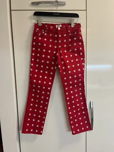 Moschino Jeans Vintage Pants Red Sz.28 - Picture 1 of 16