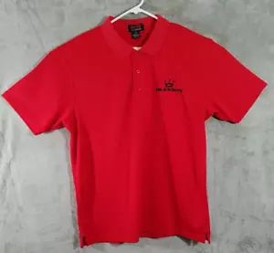 Camisa polo Otto para hombre grande L roja bendita bordada fresca comodidad rendimiento - Imagen 1 de 9