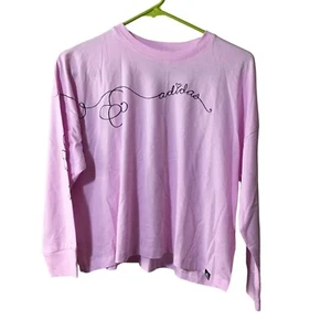 ADIDAS HELLLILA LANGARM SHIRT MÄDCHEN MEDIUM 10/12 NEU MIT ETIKETT - Bild 1 von 4