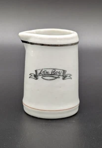 Antique Len Roy Hotel Creamer New York Black White Unknown Maker - Picture 1 of 10