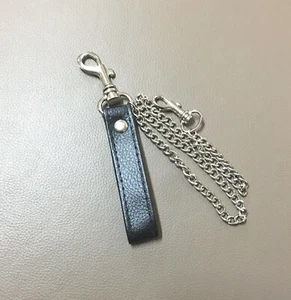 Schlüsselkette Kellnerbörse Holster Kette Schlüsselanhänger Karabinerhaken Leder - Picture 1 of 2