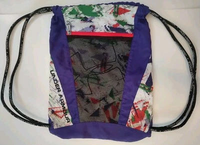 Mochila Under Armour Sling púrpura blanca Foto 1 de 4