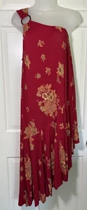 Neu mit Etikett Free People rotes asymmetrisches One-Shoulder-Kleid Gr. Medium - Bild 1 von 11