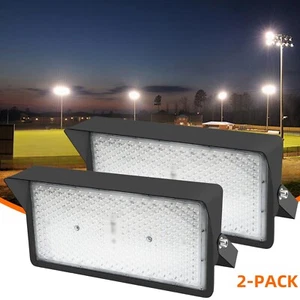 2Pcs LED Flood Light Outdoor 300W Field Lights Arenas Stadium Lights 4000K White - Picture 1 of 13