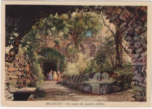 RECANATI - MACERATA - UN ANGOLO DEI GIARDINI PUBBLICI - VIAGG. 1953 -86001- - Picture 1 of 1