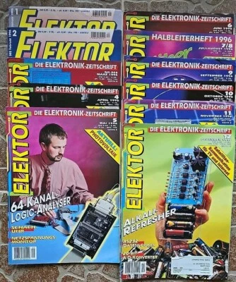 Elektor Jahrgang 1996 komplett 11 Hefte - benutzt, aber noch in sehr gutem Zusta - Bild 1 von 2