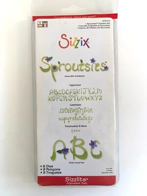 Sizzix SPROUTSIES 9 Die Alphabet Set 655124 Foto 1 de 2