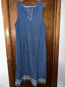 VESTIDO VAQUERO LARGO DENIM TALLA M ASAZY DAMAS - Imagen 1 de 7