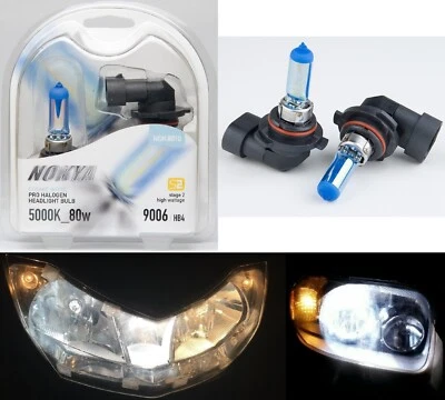 Nokya 5000K White 9006 HB4 Nok8010 80W Two Bulbs Head Light Replace Plug Play - Image 1 of 4
