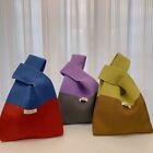 Handgemacht Einkaufstasche Farbkontrast Handgelenks tüte  Frauen