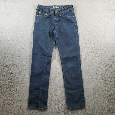 Pantalones de mezclilla Mavi Jeans para mujer 27/32 azul lavado oscuro Sophie pierna recta Foto 1 de 4