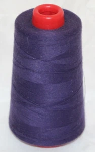 Deep Purple T-40 6000 Yds Cotton Wrap Polyester Thread Lg Spool Cone All Purpose - Picture 1 of 4