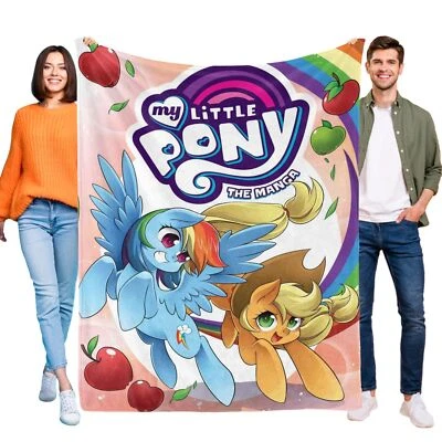 Flannel My Little Pony Blanket Bed Sofa Throw Soft Gift for Birthdays Kids - Image 1 of 4