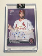 2022 Topps Now Road To Opening Day PAUL GOLDSCHMIDT Cardinals Auto Autograph /25