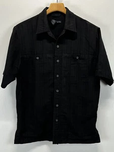 5.11 Tactical Series Mens Medium Black Button Front Uniform Shirt Short Sleeve - Picture 1 of 4