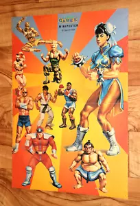 1994 Street Fighter II 2 Capcom Very Rare Vintage Poster 42x30cm - Picture 1 of 5
