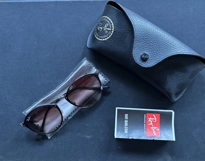 Ray-Ban Blaze Round RB3574N 004/13 Brown Gradient Lens 59mm with Gunmetal Frame - Image 1 of 4