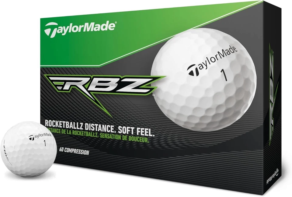 One Dozen (12) TaylorMade ROCKETBALLZ RBZ 60 Compression Golf Balls NEW IN BOX Foto 1 de 1