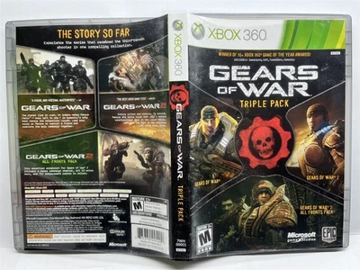Gears of War Triple Pack (Xbox 360, 2011) Complete Tested Working - Free Ship - Image 1 of 4