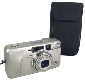 Minolta Riva Zoom 150 analoge Kompaktkamera silber - getestet & funktionsfähig - Bild 1 von 24