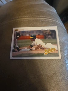 Rickey Henderson 1992 cubierta superior #155 Oakland Athletics - Imagen 1 de 2