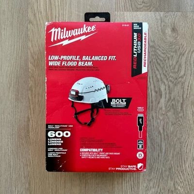 Фара с болтовым креплением Milwaukee Tool 2118-21 красный литий USB 600 люмен - Изображение 1 из 2